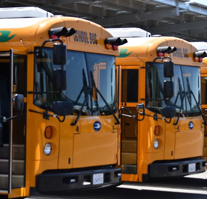 Clovis Unified School Busses