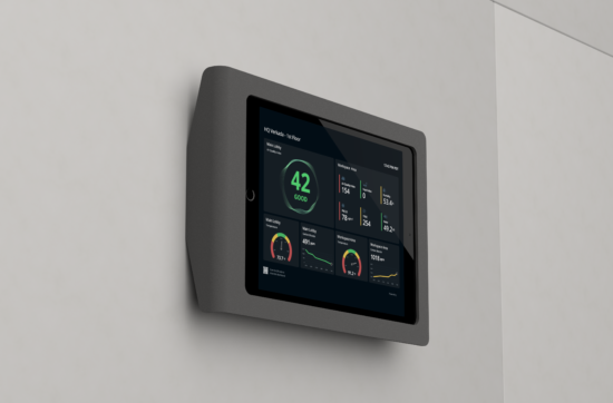 Verkada SV11 vape detection sensor installed in a school hallway helping administrators monitor vaping incidents in Central Valley schools.