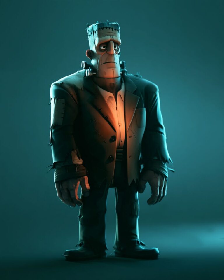Cartoon Frankenstein Fraudster monster illustrating how hackers piece together weak and reused passwords